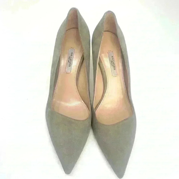 M.M.Lafleur Pumps High Heel Vanessa Womens EU 38 Suede Leather Taupe Career EUC - Picture 5 of 11